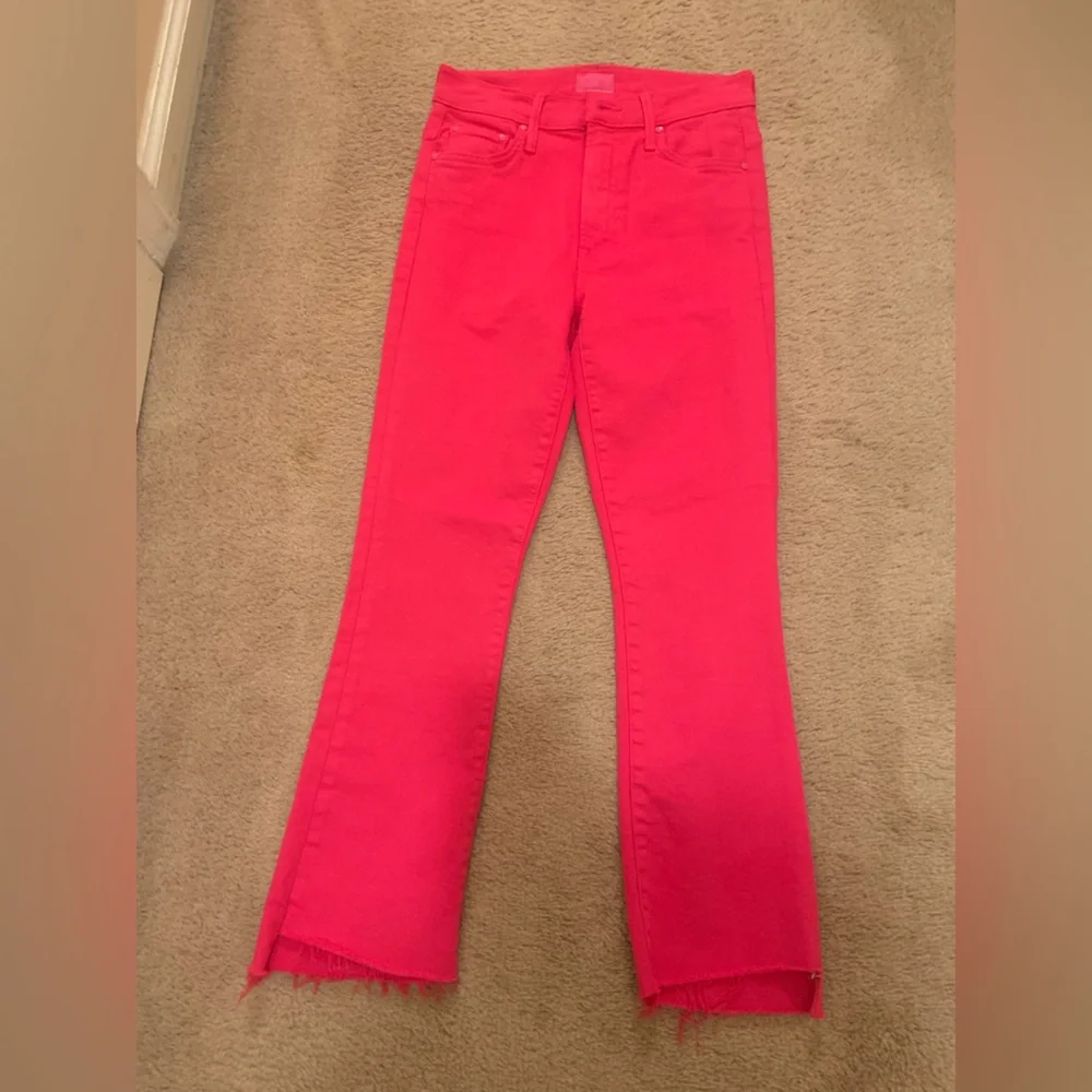Mother The Insider Crop Step Fray Jeans denim Sorbet revolve 26 $220 classic - Picture 2 of 7